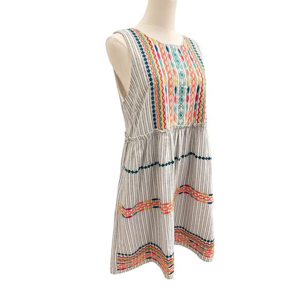 Savanna Jane Boho Sleeveless Embroidered Lined Dress Summer Spring S - Picture 6 of 12